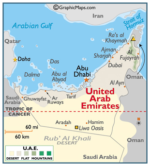 UAe map